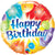 Birthday Balloons Ablaze Blue (air-fill Only) 9″ Balloon