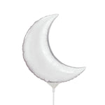 Crescent Moon - Silver (air-fill Only) 9″ Balloon