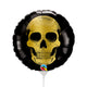 Golden Skull Head Mini Shape (air-fill Only) 9″ Balloon