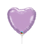 Heart - Pearl Lavender (air-fill Only) 9″ Balloon