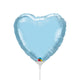 Heart - Pearl Light Blue (air-fill Only) 9″ Balloon