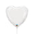 Heart - White (air-fill Only) 9″ Balloon