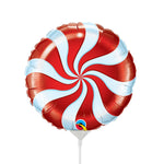 Mini Candy Swirl Red (air-fill Only) 9″ Balloon