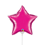 Star - Magenta (air-fill Only) 9″ Balloon