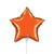 Star - Orange (air-fill Only) 9″ Balloon