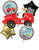 Race Car Bouquet Foil Balloon by Anagram from Instaballoons