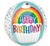Rainbow Sprinkles Birthday Orbz 16″ Foil Balloon by null from Instaballoons