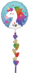 Rainbow Unicorn Airwalker Foil Balloon by Anagram from Instaballoons