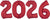 Red 2026 Number Bunch 34″ Foil Balloon by Anagram from Instaballoons