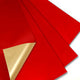 Red and Gold Reversible Floral Wrap (20 sheets)