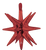 Red Magic Star Small 20″ Foil Balloon by Anagram from Instaballoons