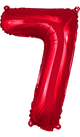 Red Number 7 16″ Balloon