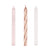 Rose Gold Glitter Spray Candles by Unique from Instaballoons