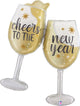 Satin New Year Champagne 42″ Balloon