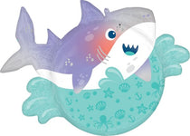 Shark Party 26″ Foil Balloon by Anagram from Instaballoons