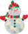 Shimmering Iridescent Snowman 31″ Foil Balloon by Anagram from Instaballoons