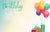 Enclosure Card - Happy Birthday Contemporary Balloons (50 count)