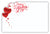 Enclosure Card - Happy Valentine's Day Red Hearts Script (50 count)