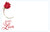 Enclosure Card - Red Rose With Love (50 count)