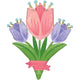 Spring Cheer Tulips Flowers 31″ Balloon