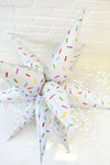 Sprinkle Print Starburst 40″ Foil Balloon by Burst Party Co from Instaballoons
