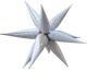 Starburst Silver Stars 40″ Balloon