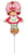 Strawberry Shortcake (requires heat-sealing) 14″ Foil Balloon by Anagram from Instaballoons