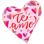 Te Amo Corazon de Dos Tonos 28″ Foil Balloon by Betallic from Instaballoons