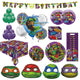 TMNT Party Supplies & Decorations Kit - Serves 8 Guests