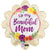 To My Beautiful Mom 18″ Foil Balloon by Betallic from Instaballoons