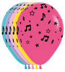 Totally Awesome Music 11″ Latex Balloons by Sempertex from Instaballoons