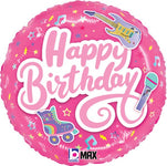 Totally Awesome Pink Birthday 18″ Foil Balloon by Betallic from Instaballoons