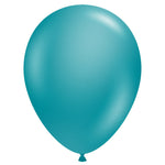 Tuftex Metallic Teal Blue 11" 10 Pack Latex Balloons