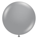 Tuftex Metallic Silver - 100 Pack (Bulk) 17" Latex Balloons