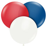 Patriotic Assortment 24″ Latex Balloons (25 count)