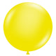 Tuftex Crystal Yellow 24" - 25 Pack Latex Balloons