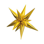 12 Point Large Star-burst - Gold (air-fill Only) 27″ Balloon