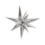 12 Point Large Star-burst - Silver (air-fill Only) 27″ Balloon
