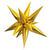 12 Point Jumbo Star-burst - Gold (air-fill Only) 39″ Balloon