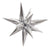 12 Point Jumbo Star-burst - Silver (air-fill Only) 39″ Balloon