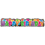 4.5ft Happy Birthday Giant Jointed Banner