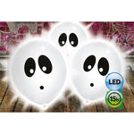 Ghost LED Light Up 9″ Latex Balloons (3 count)