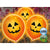 Pumpkin LED Light Up 9″ Latex Balloons (3 count)