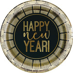 9″ Roaring New Years Foil Plates (8 count)