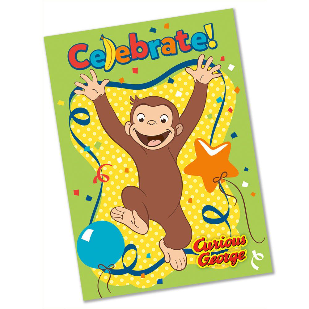 Curious George Invitations (8 Pk) – instaballoons Wholesale