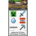 Minecraft Tattoos (24 Pk)