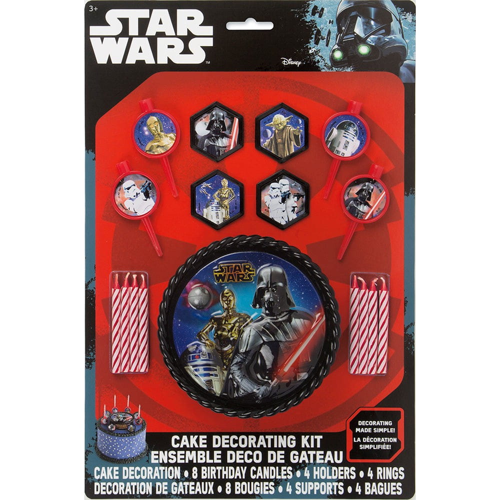 Star Wars Classic Birthday Party Supplies Bundle - 24 Dessert Cake Plates & Bonus Stickers - View #6