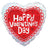 Valentine's Day Heart Holographic 18″ Foil Balloon by Convergram from Instaballoons