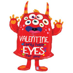 Valentine's Day Monster 38″ Foil Balloon by Betallic from Instaballoons