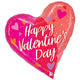 Valentine's Day Two-Tone Heart 28″ Balloon